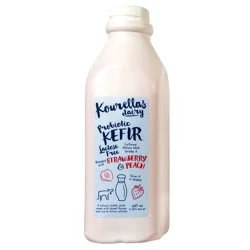Kourellas Lactose Free Strawberry Peach Kefir
