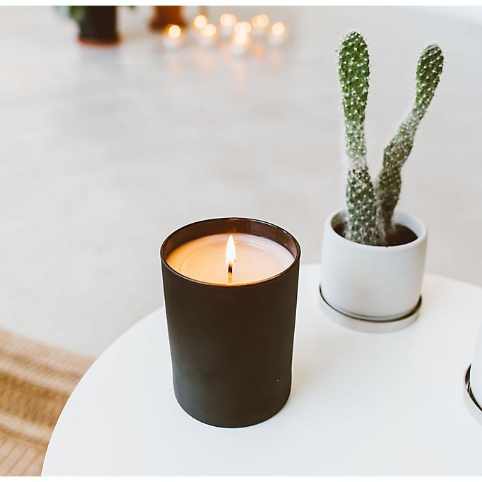 slide 2 of 2, Calyan Wax Co. Home + Holiday Glass Tumbler Soy Candle - Matte Black, 1 ct