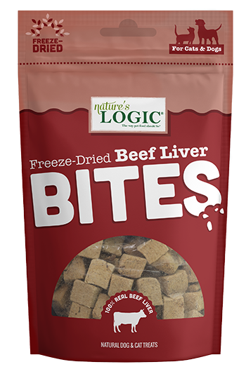 slide 1 of 1, Nature's Logic Freeze-Dried Beef Liver Bites, 4.5 oz