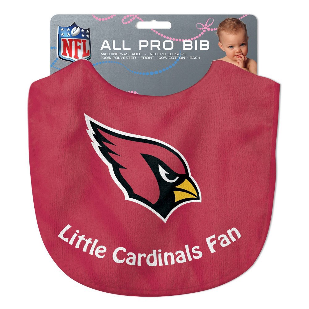 slide 3 of 3, NFL Arizona Cardinals Baby Bib, 1 ct