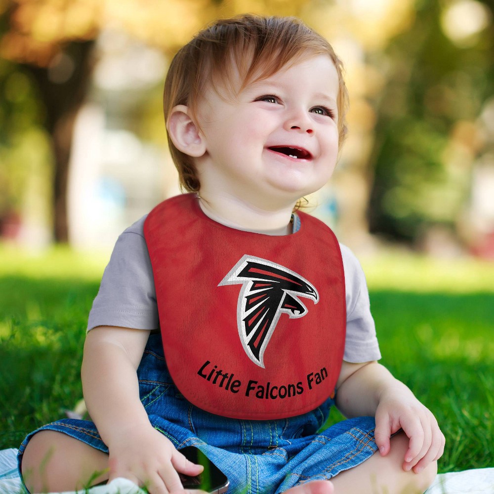 slide 2 of 3, NFL Atlanta Falcons Baby Bib, 1 ct