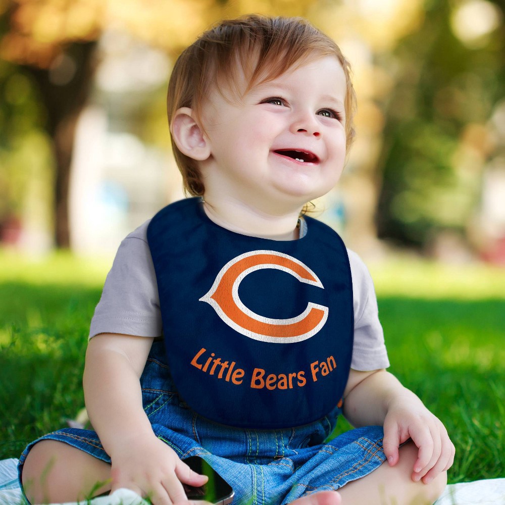 slide 2 of 3, NFL Chicago Bears Baby Bib, 1 ct