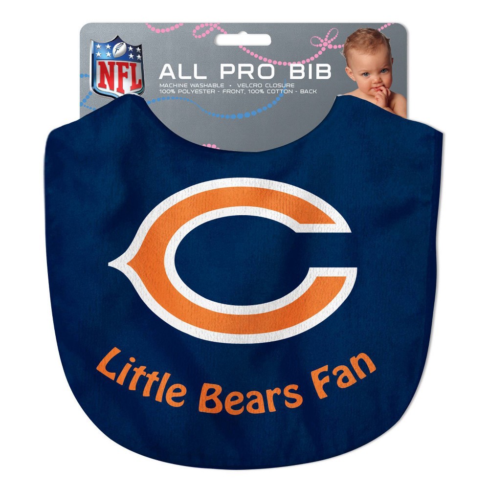 slide 3 of 3, NFL Chicago Bears Baby Bib, 1 ct