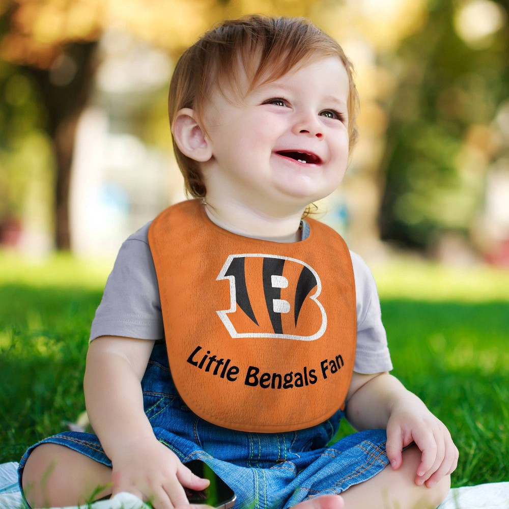 slide 2 of 3, NFL Cincinnati Bengals Baby Bib, 1 ct