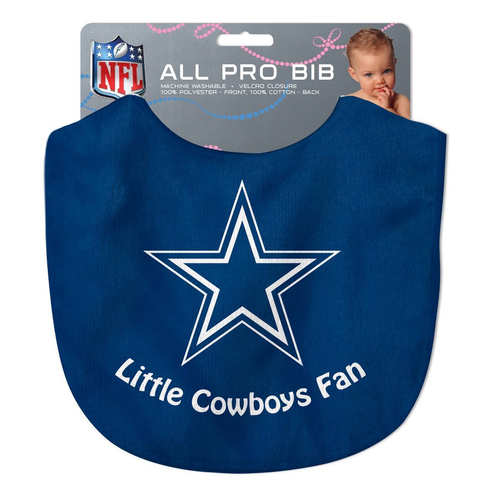 slide 3 of 3, NFL Dallas Cowboys Baby Bib, 1 ct