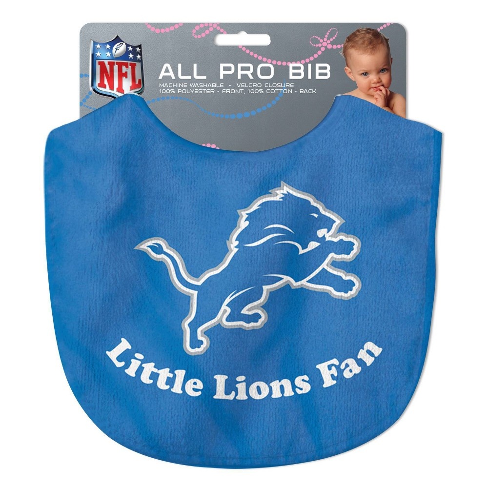 slide 2 of 3, NFL Detroit Lions Baby Bib, 1 ct