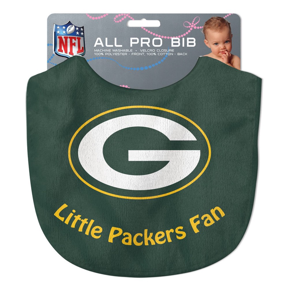 slide 3 of 3, NFL Green Bay Packers Baby Bib, 1 ct