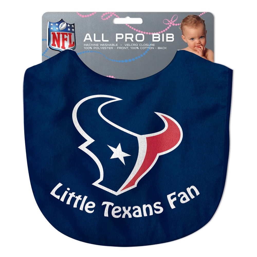 slide 3 of 3, NFL Houston Texans Baby Bib, 1 ct