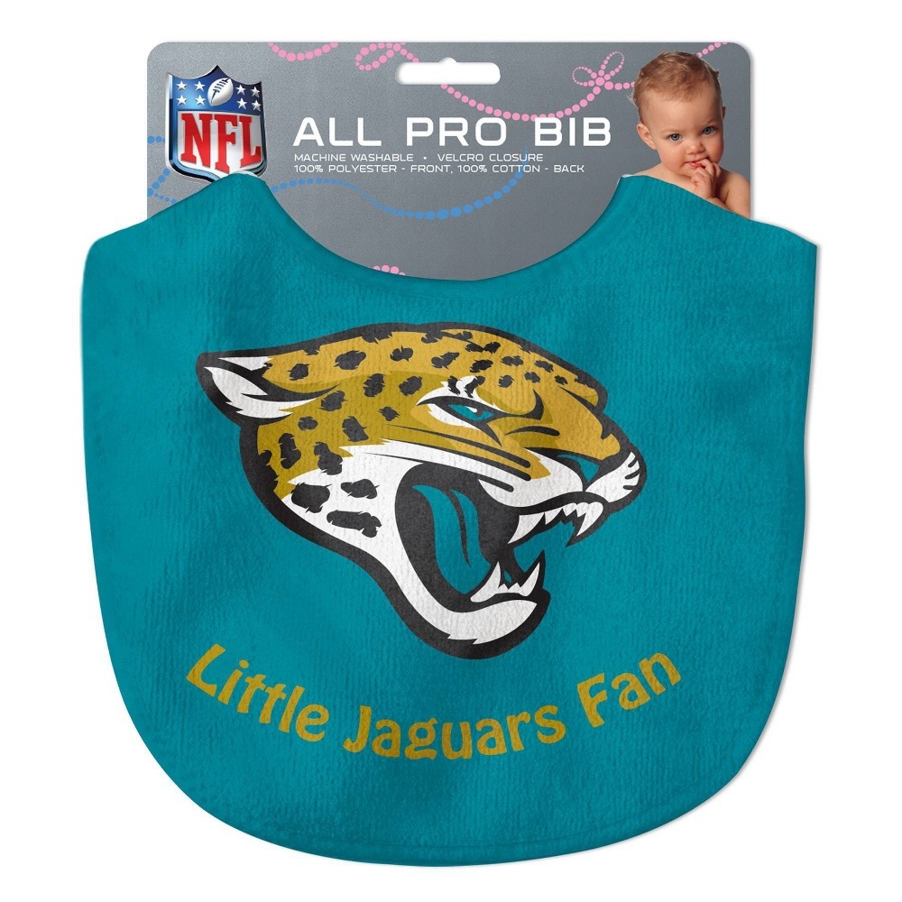 slide 3 of 3, NFL Jacksonville Jaguars Baby Bib, 1 ct