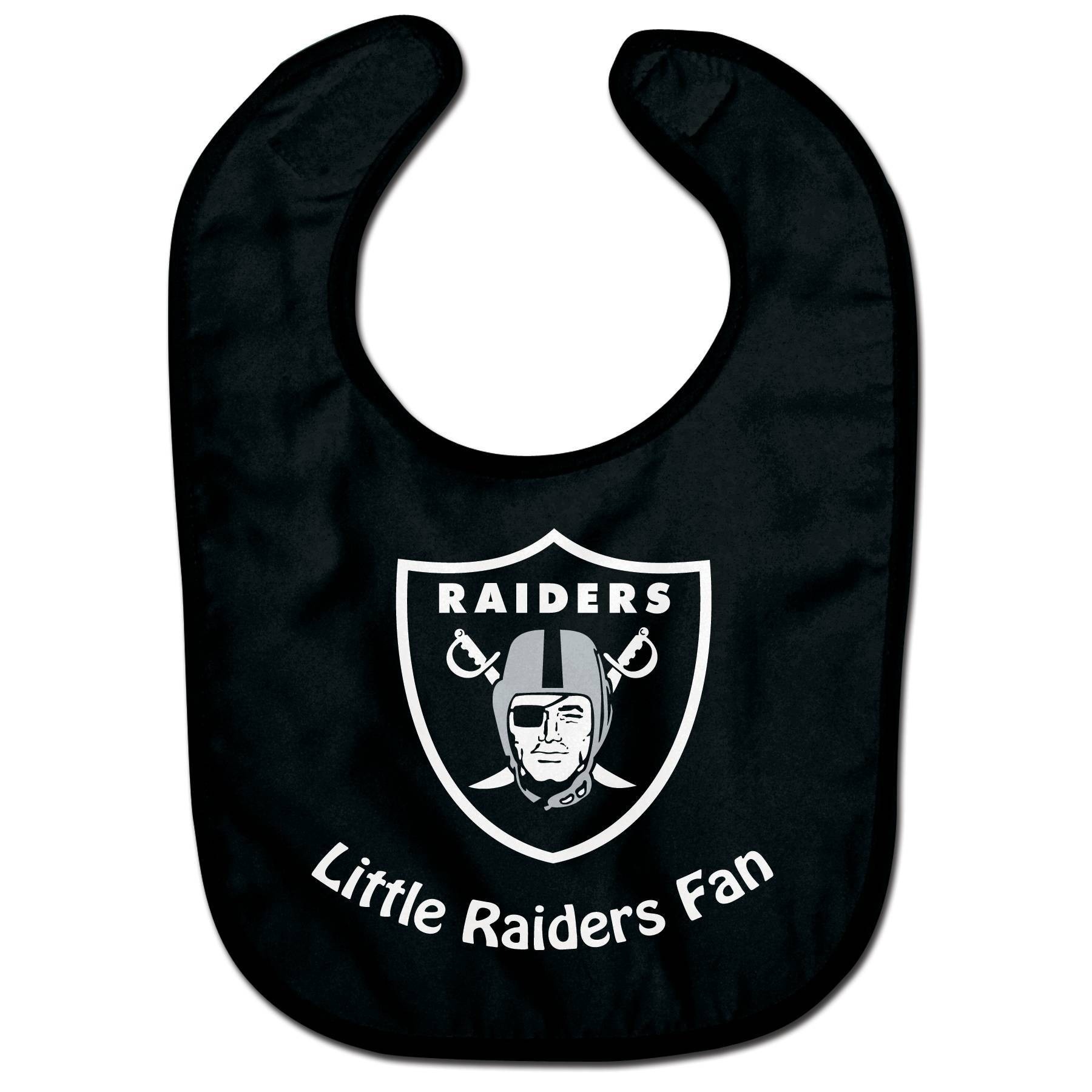 slide 1 of 3, NFL Las Vegas Raiders Baby Bib, 1 ct