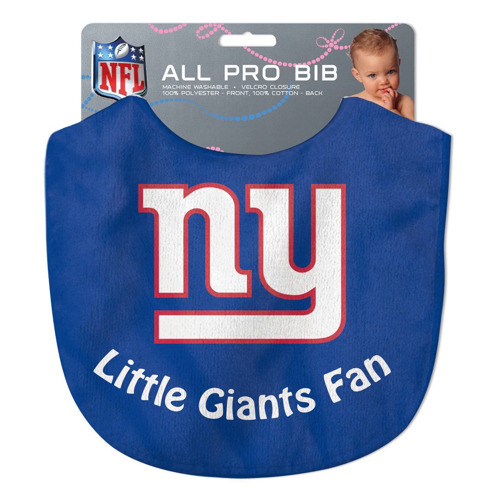 NFL New York Giants Baby Bib 1 ct