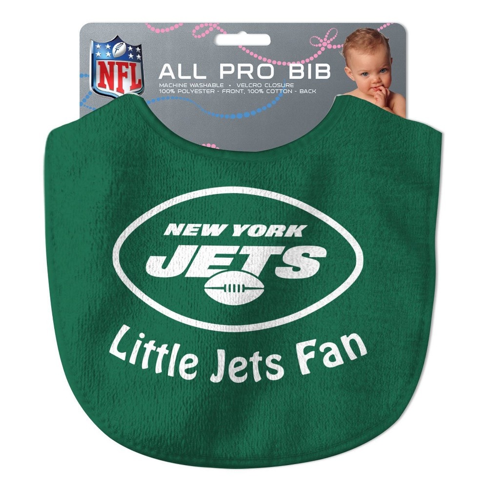 slide 3 of 3, NFL New York Jets Baby Bib, 1 ct