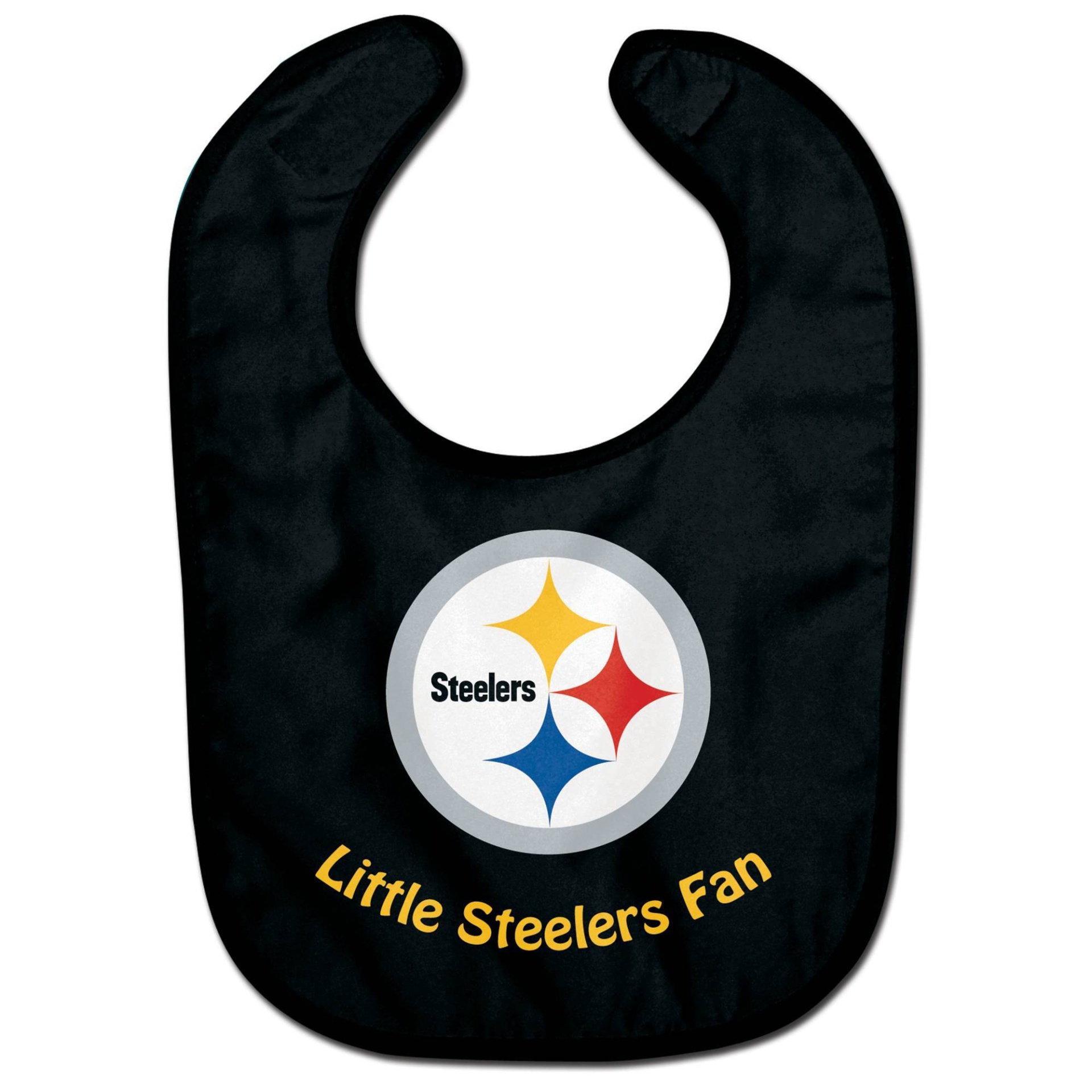 slide 1 of 3, NFL Pittsburgh Steelers Baby Bib, 1 ct