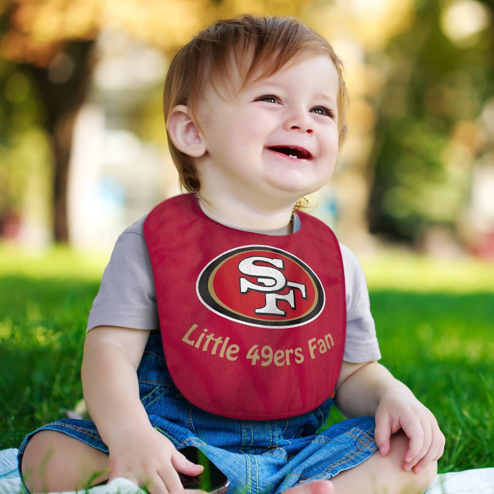 slide 2 of 3, NFL San Francisco 49ers Baby Bib, 1 ct