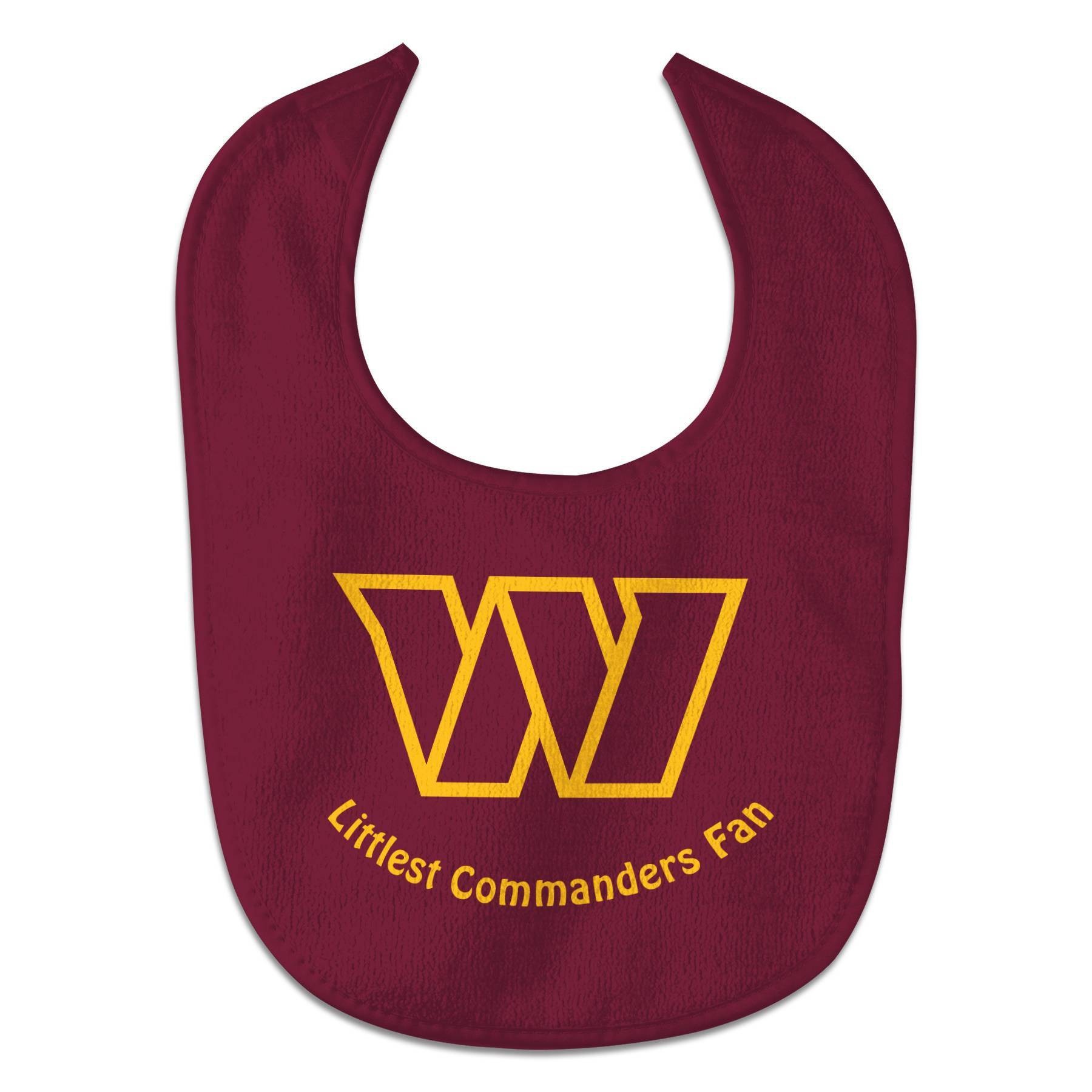 slide 1 of 3, NFL Washington Commanders Baby Bib, 1 ct