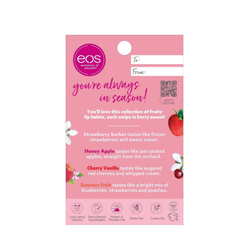 slide 4 of 4, eos Lip Balm Sticks - Super Fruits - 4pk, 4 ct