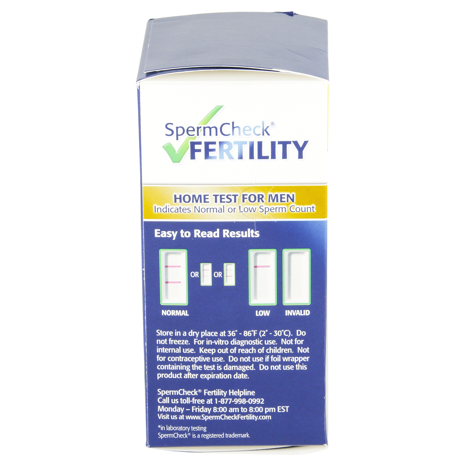 slide 2 of 3, Spermcheck Fertility Home Test For Men, 1 ct