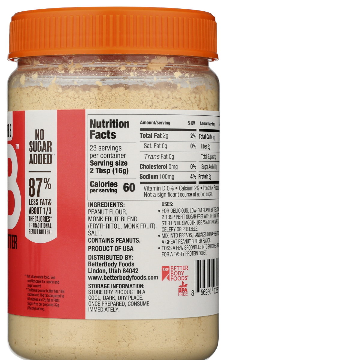 slide 2 of 2, PBfit No Sugar Added Roasted Peanut Powder 13 oz, 13 oz