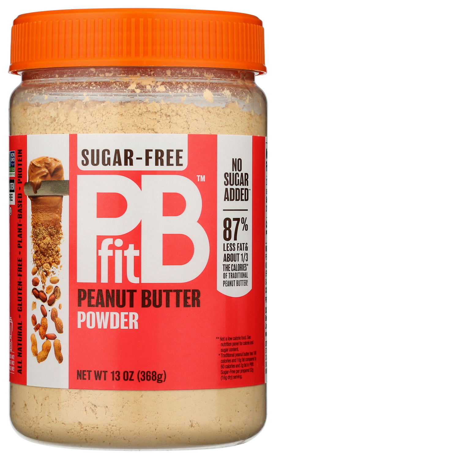 slide 1 of 2, PBfit No Sugar Added Roasted Peanut Powder 13 oz, 13 oz