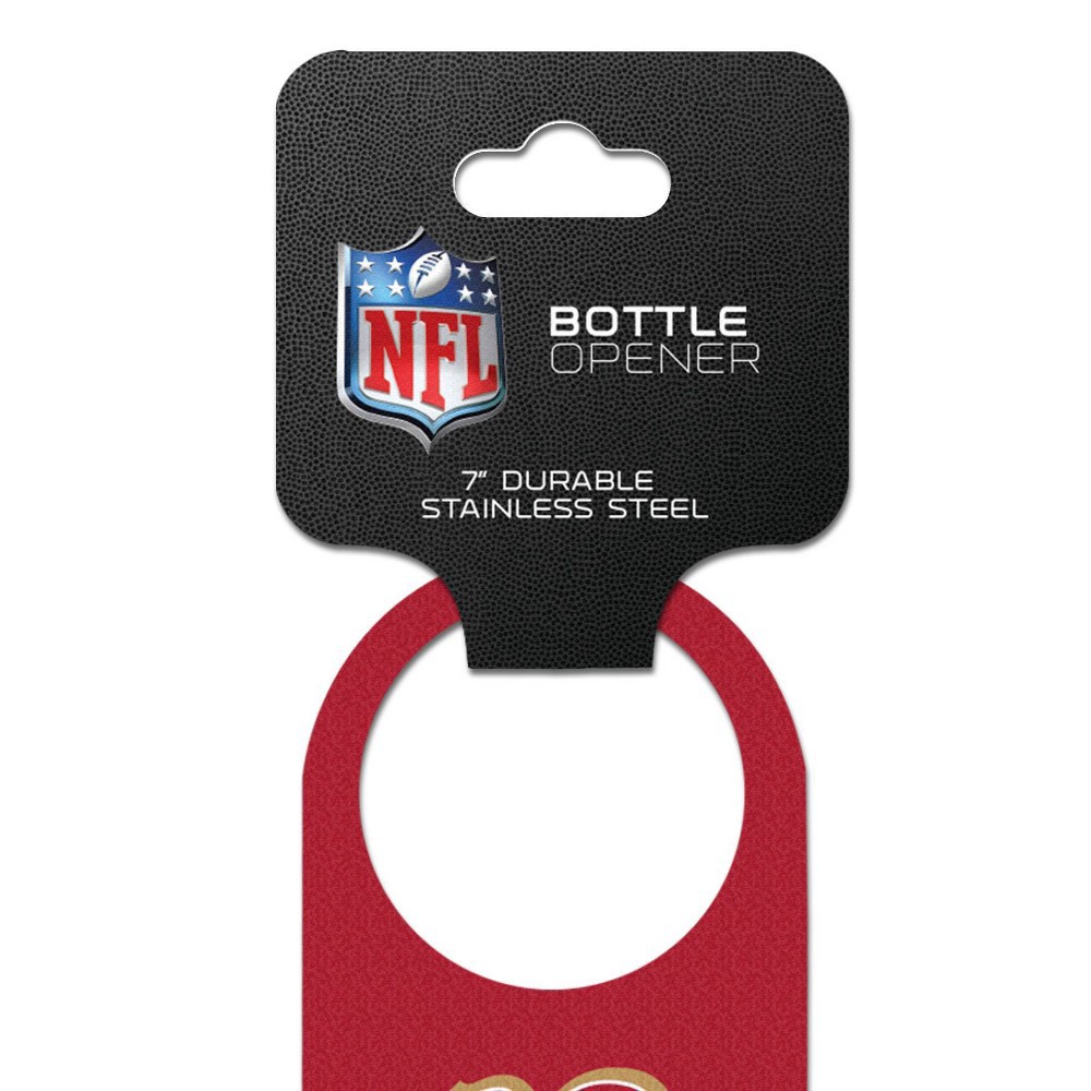 slide 3 of 3, NFL San Francisco 49ers Bottle Opener Tool, 1 ct