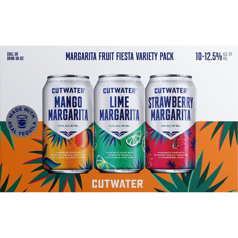 slide 6 of 6, Cutwater Spirits Cutwater Margarita Variety - 6pk/355ml Cans, 6 ct; 12 fl oz