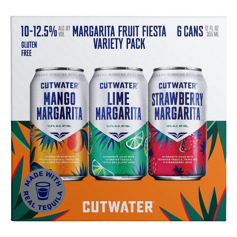 slide 4 of 6, Cutwater Spirits Cutwater Margarita Variety - 6pk/355ml Cans, 6 ct; 12 fl oz
