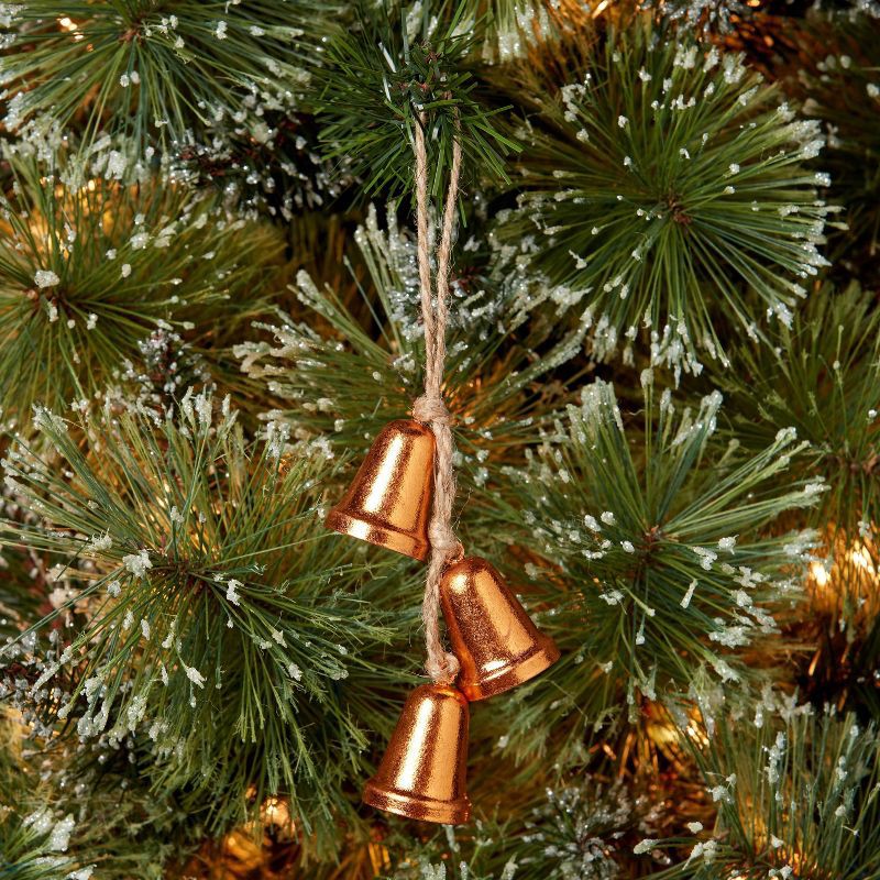 slide 2 of 3, 7" Cluster Bell Christmas Tree Ornament Copper - Wondershop™, 1 ct