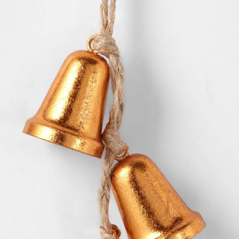 slide 3 of 3, 7" Cluster Bell Christmas Tree Ornament Copper - Wondershop™, 1 ct