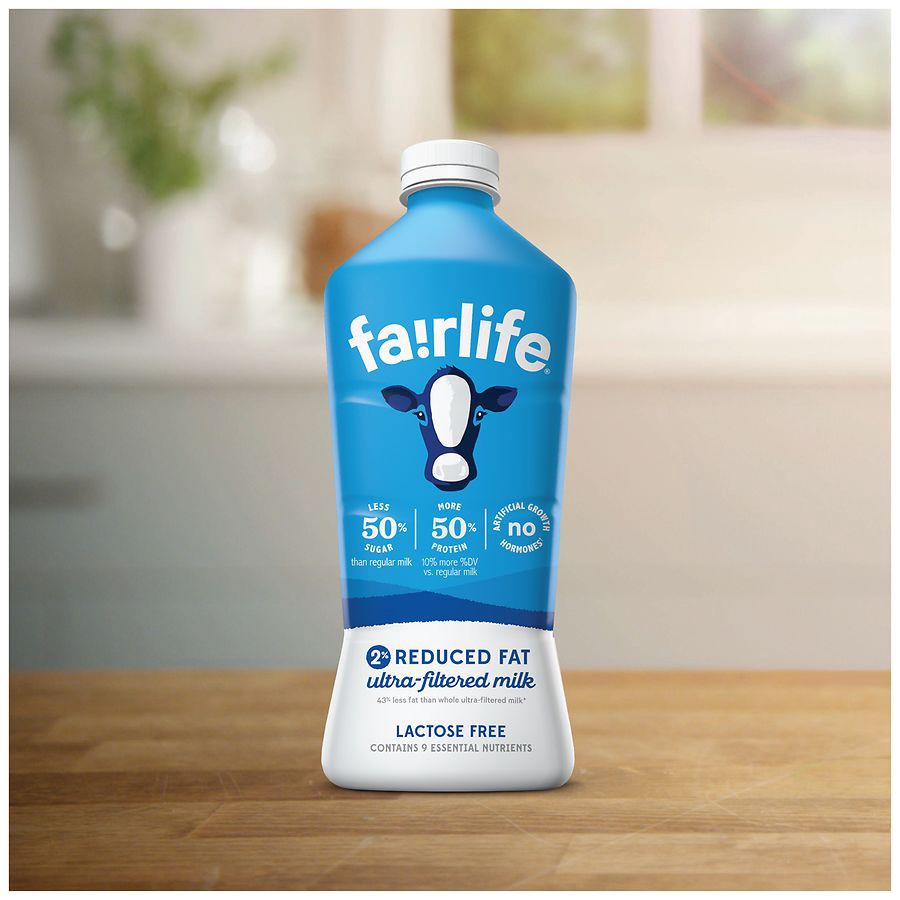 slide 4 of 5, fairlife 2% Reduced Fat Ultra-Filtered Milk, Lactose Free, 52 fl oz, 52 oz