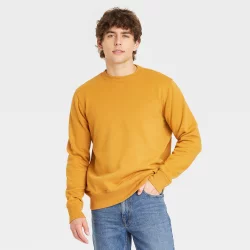 Men's Fleece Sweatshirt - Goodfellow & Co Gold XXL