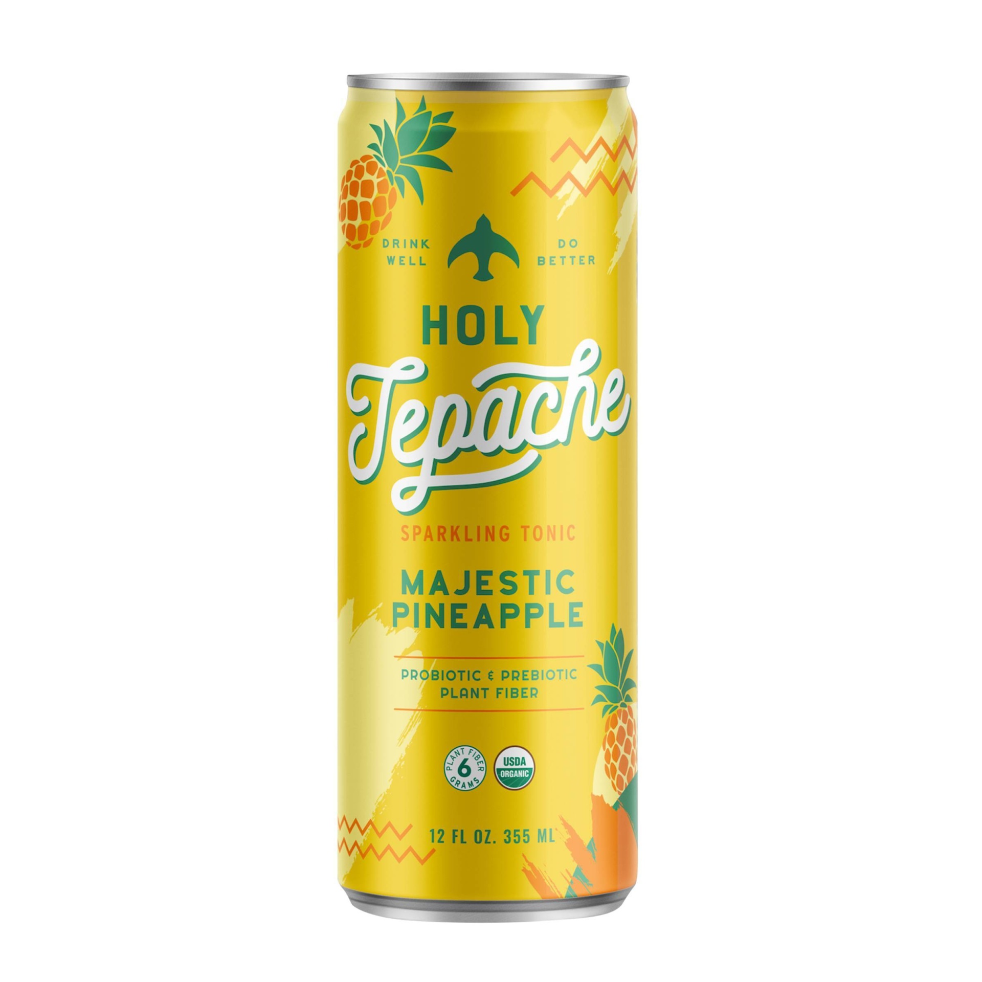 slide 1 of 1, Holy Tepache Majestic Pineapple Sparkling Tonic - 12 fl oz, 12 fl oz