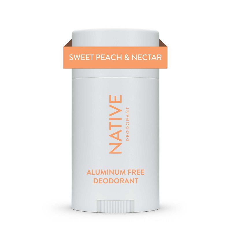 slide 1 of 8, Native Deodorant - Sweet Peach & Nectar - Aluminum Free - 2.65 oz, 2.65 oz