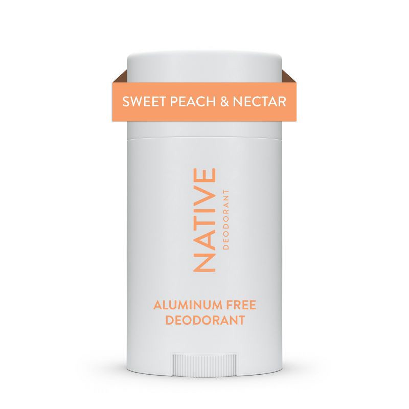 slide 10 of 10, Native Solid Deodorant for Women & Men - Sweet Peach & Nectar - Aluminum-Free 2.65oz, 2.65 oz
