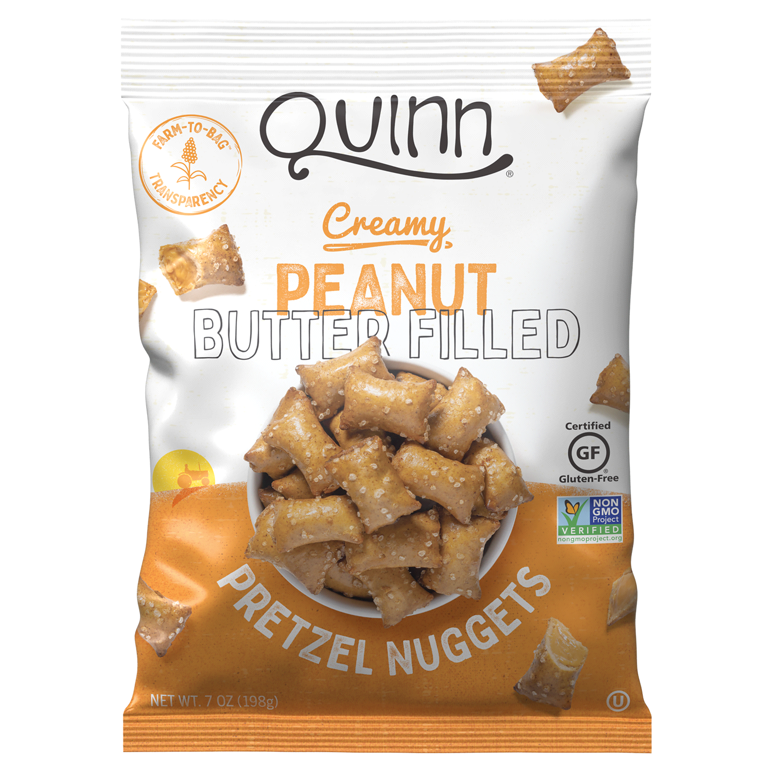 slide 1 of 2, Quinn Peanut Butter Filled Pretzel Nuggets 7 oz, 7 oz