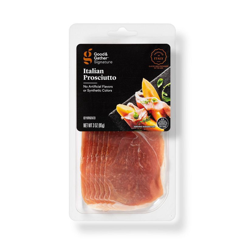 slide 1 of 3, Signature Italian Prosciutto - 3oz - Good & Gather™, 3 oz