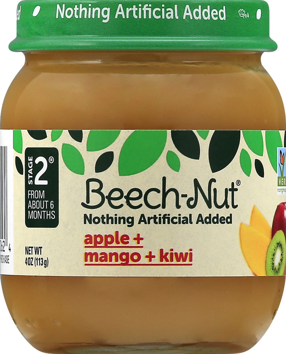 slide 1 of 7, Beech-Nut Stage 2 Apple + Mango + Kiwi 4 oz, 4 oz