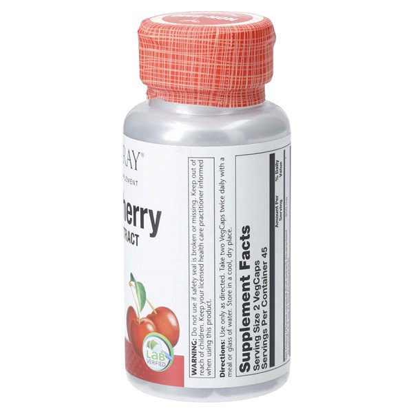 slide 8 of 13, Solaray Tart Cherry 425Mg, 90 ct