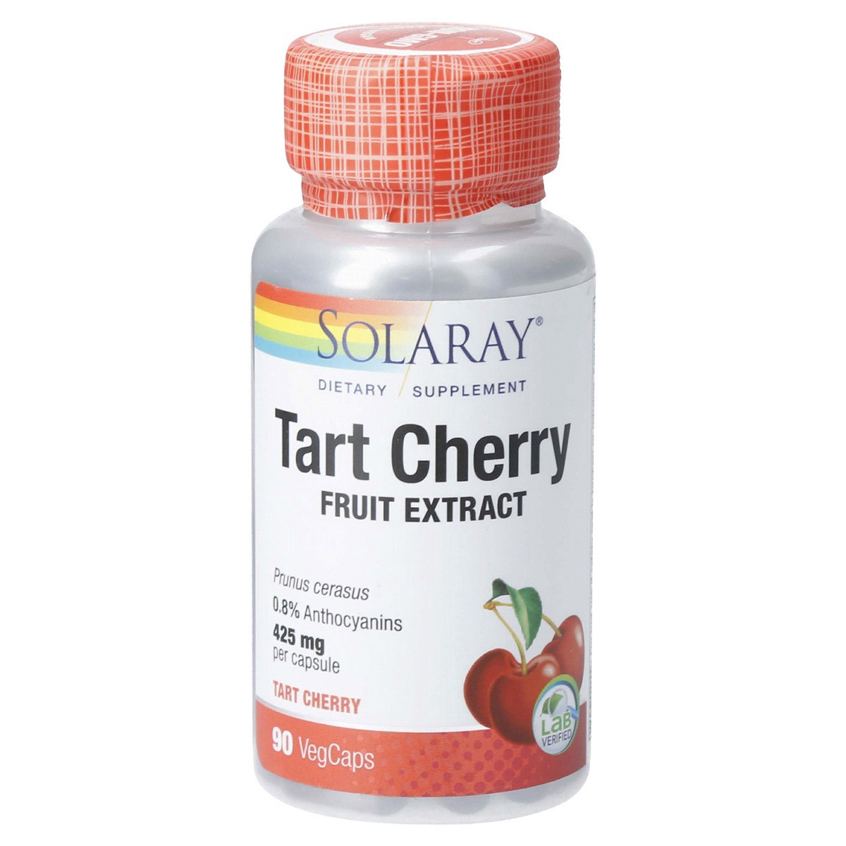 slide 1 of 13, Solaray Tart Cherry 425Mg, 90 ct