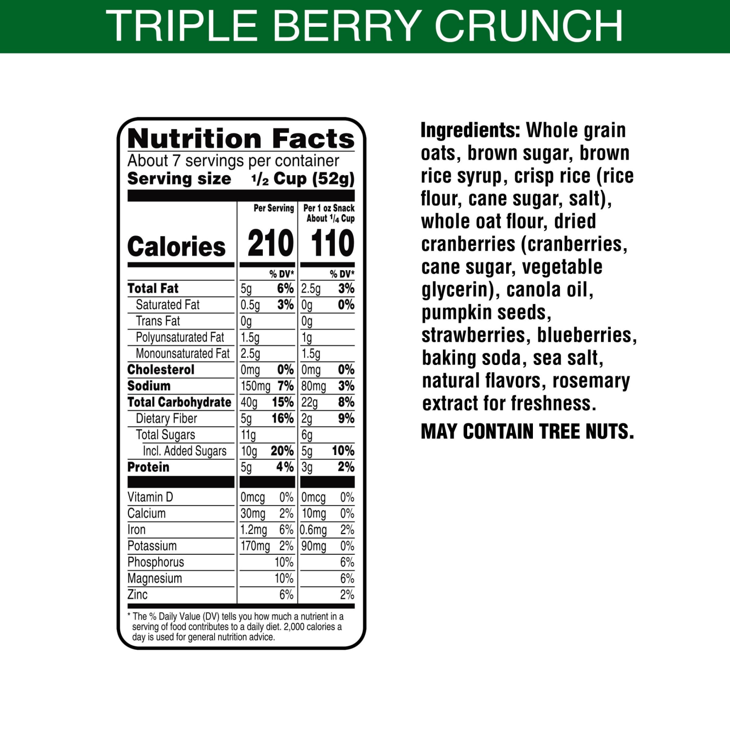 slide 8 of 8, Bear Naked Fit Granola Cereal Triple Berry Crunch, Good Source of Fiber, 12 oz, 12 oz