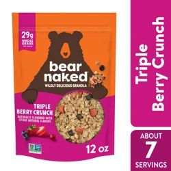 Bear Naked Fit Granola Cereal Triple Berry Crunch, Good Source of Fiber, 12 oz