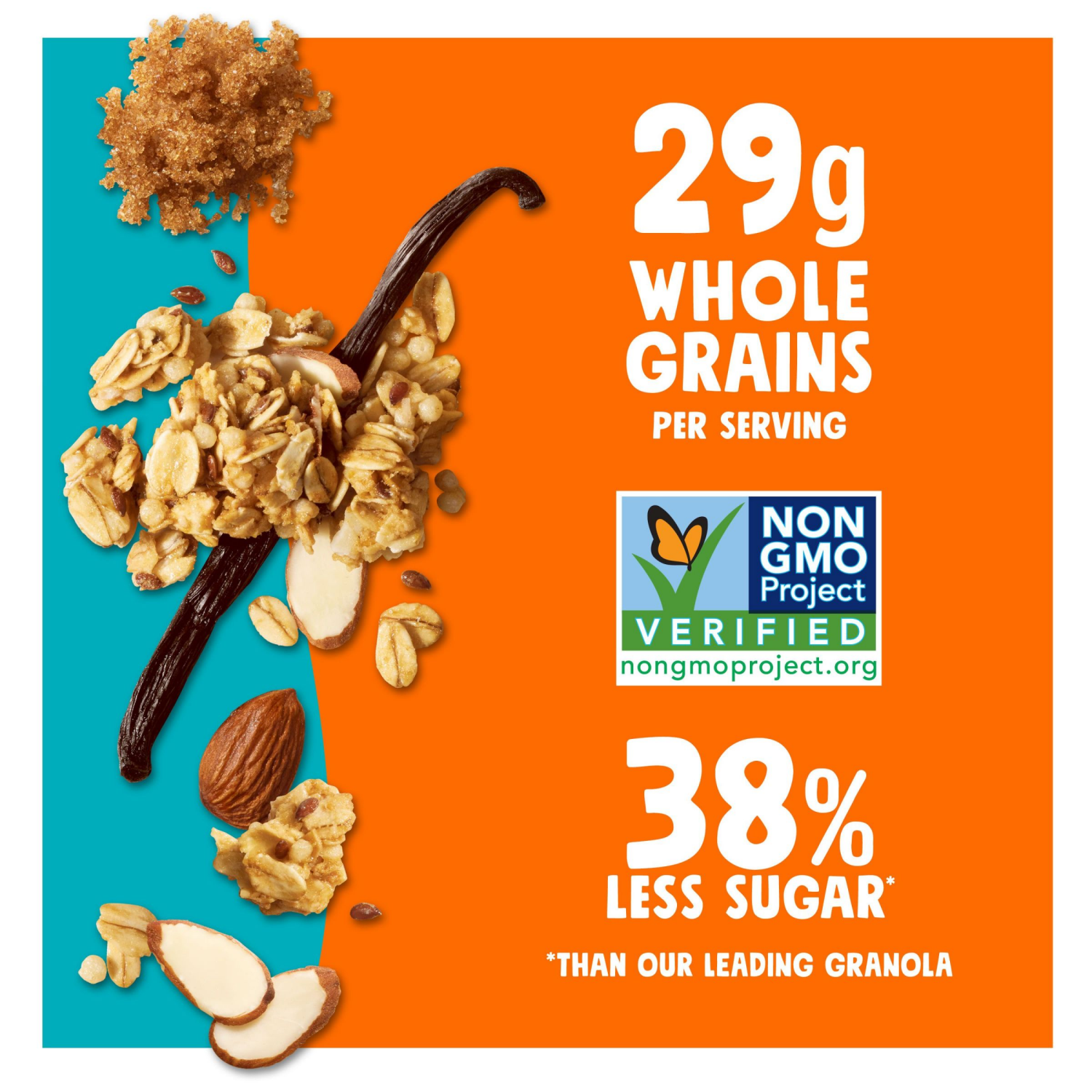 slide 4 of 8, Bear Naked Fit Vanilla Almond Crisp Granola Cereal, 12 oz