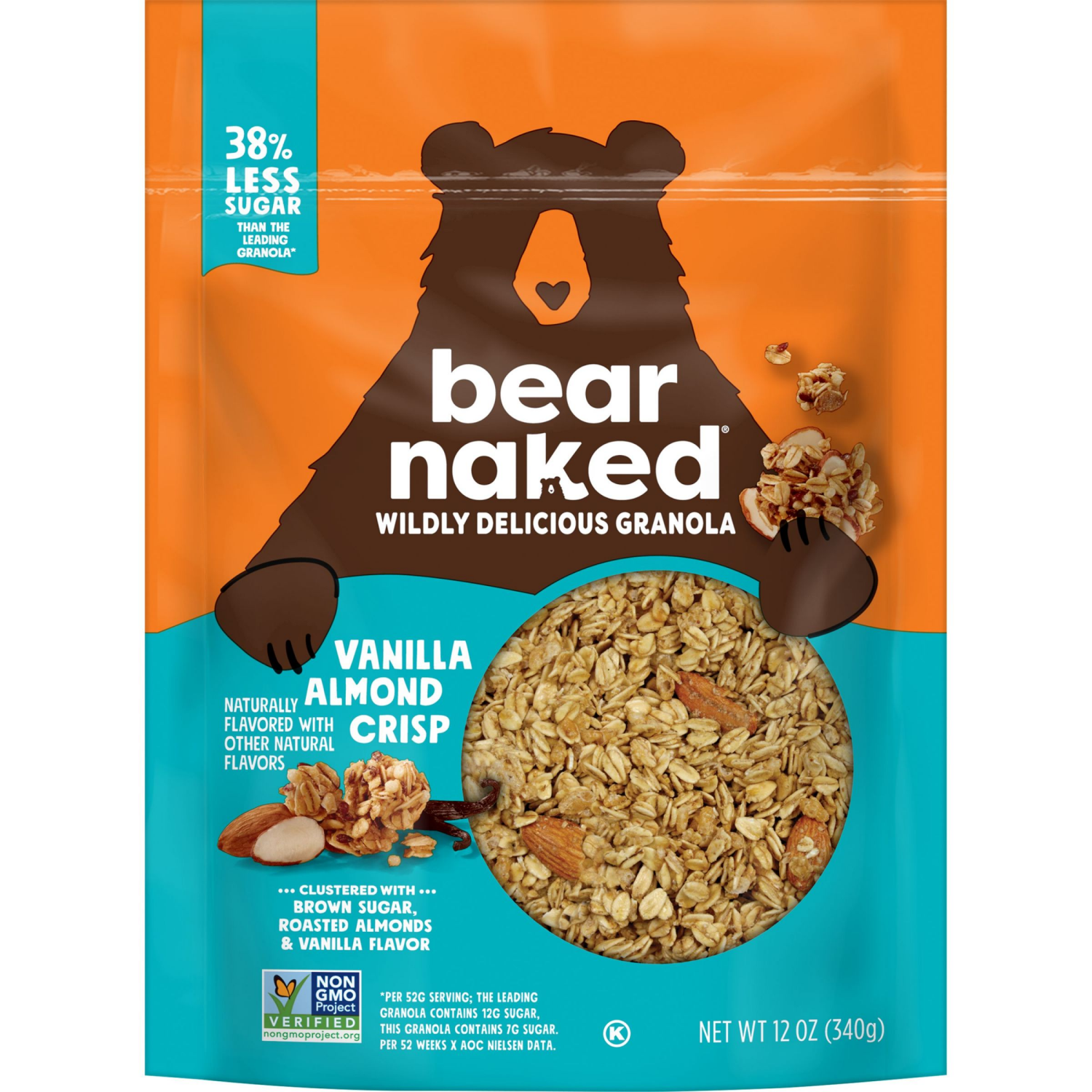 slide 5 of 8, Bear Naked Fit Vanilla Almond Crisp Granola Cereal, 12 oz
