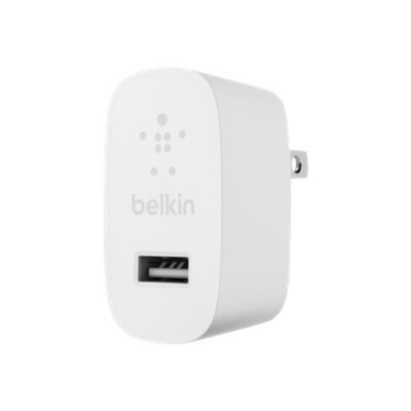 slide 4 of 4, Belkin 12W Usb-A Wall Charger, White, 1 ct