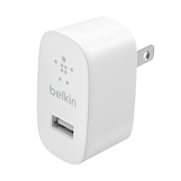 slide 1 of 4, Belkin 12W Usb-A Wall Charger, White, 1 ct