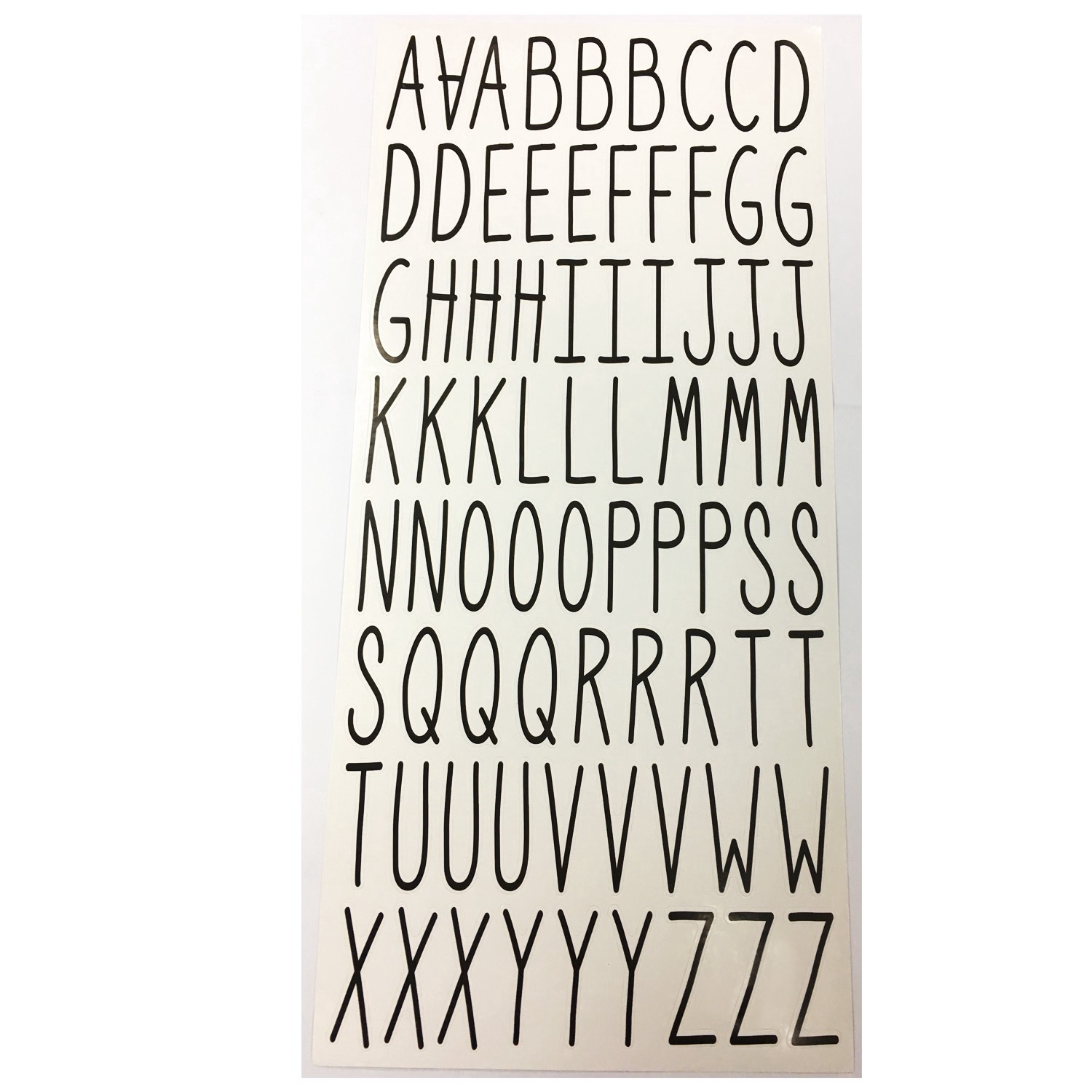 slide 4 of 4, Black Narrow Alphabet Stickers By Recollections, 1.375 in