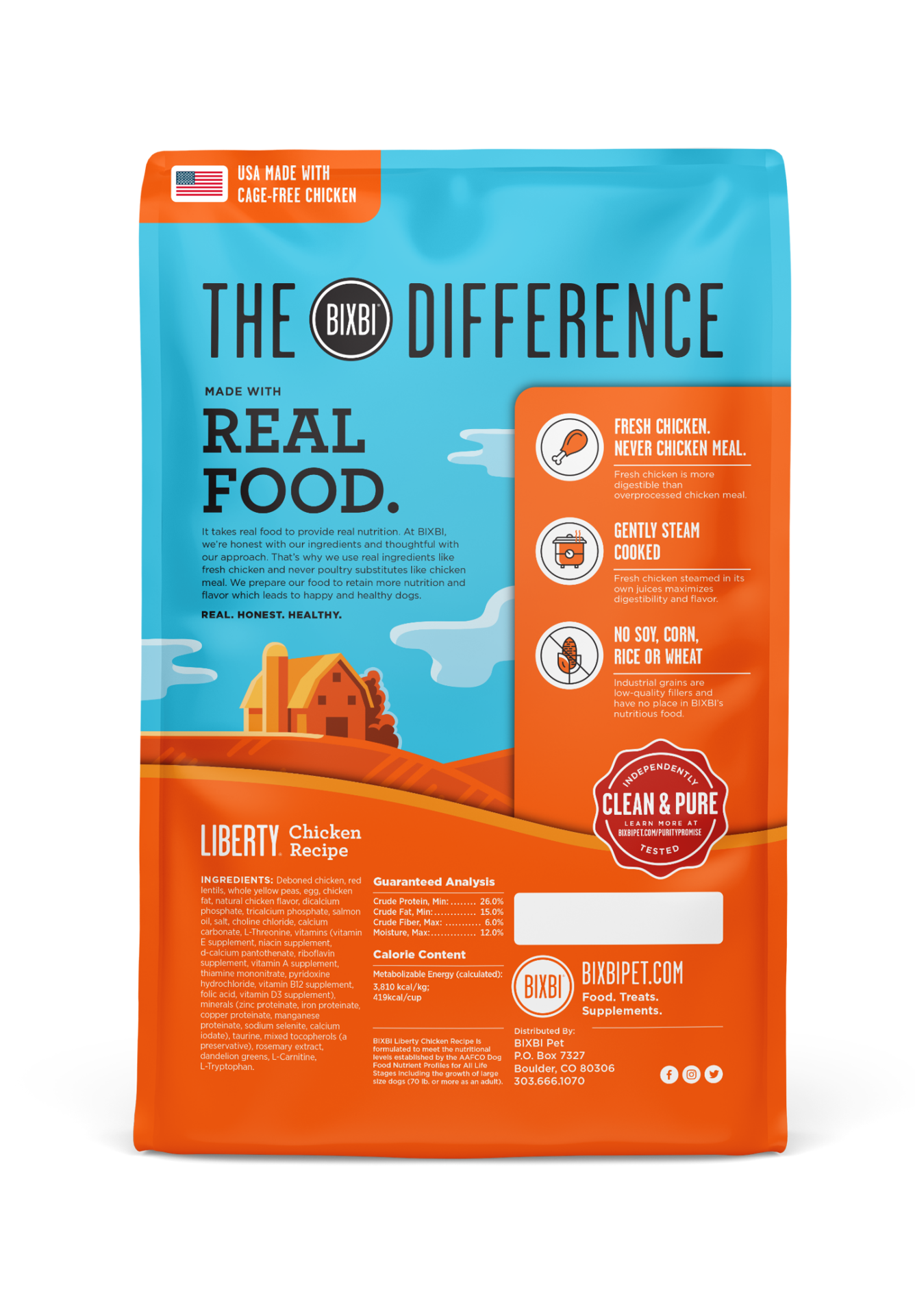 slide 2 of 4, Bixbi Liberty Dry Dog Food, Chicken Recipie 22 Lb., 22 lb