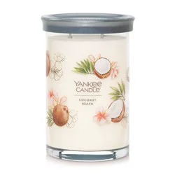 20oz Signature Large Tumbler Candle Coconut Beach - Yankee Candle: Soy-Wax Blend, Dual Cotton Wicks, Pineapple & Tahitian Vanilla Scent
