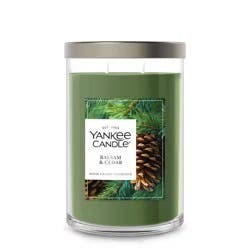20oz Signature Large Tumbler Candle Balsam & Cedar - Yankee Candle: Hand-Poured, Multi-Wick, Plant-Based Wax, 65hr Burn