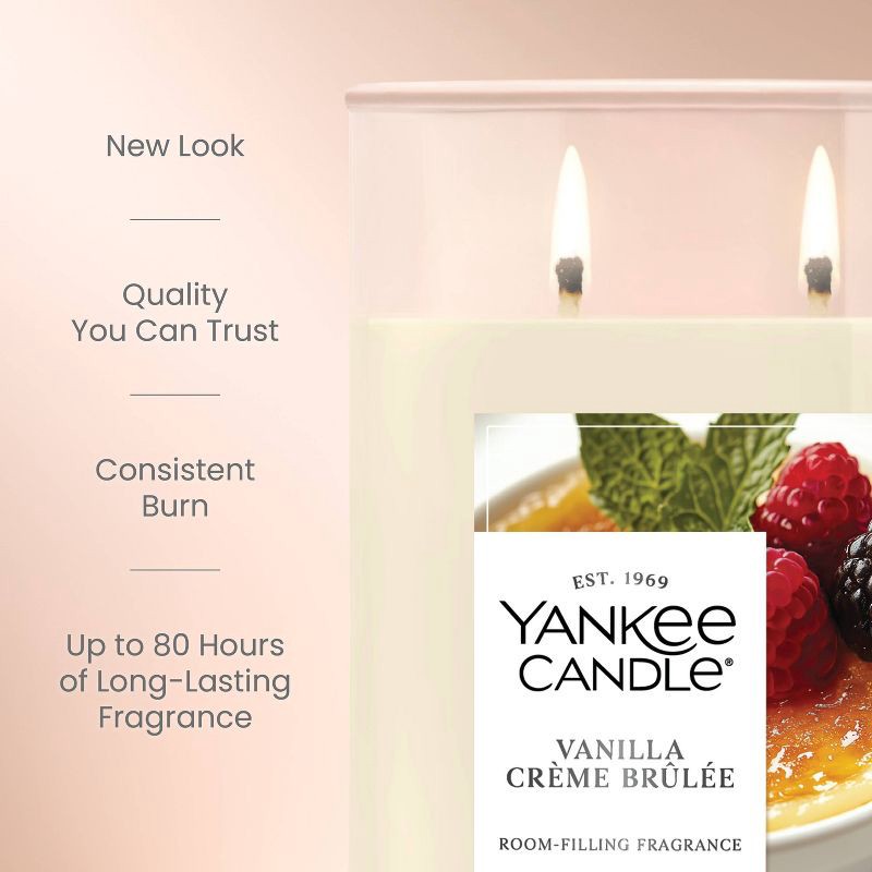 slide 3 of 9, 20oz Signature Large Tumbler Candle Vanilla Creme Brulee - Yankee Candle, 20 oz