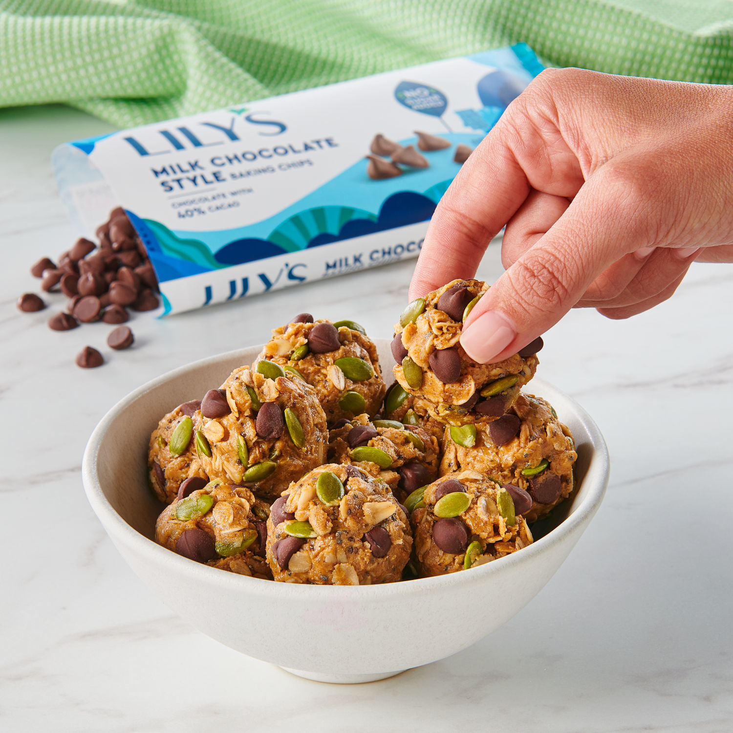 slide 2 of 4, Lily's Milk Chocolate Style Baking Chips 9 oz, 9 oz